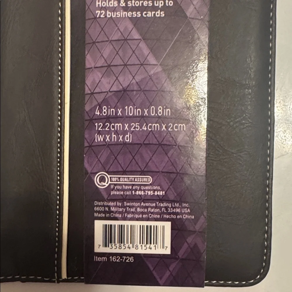 Foray Business Cardfolio Business Card Holder Brown